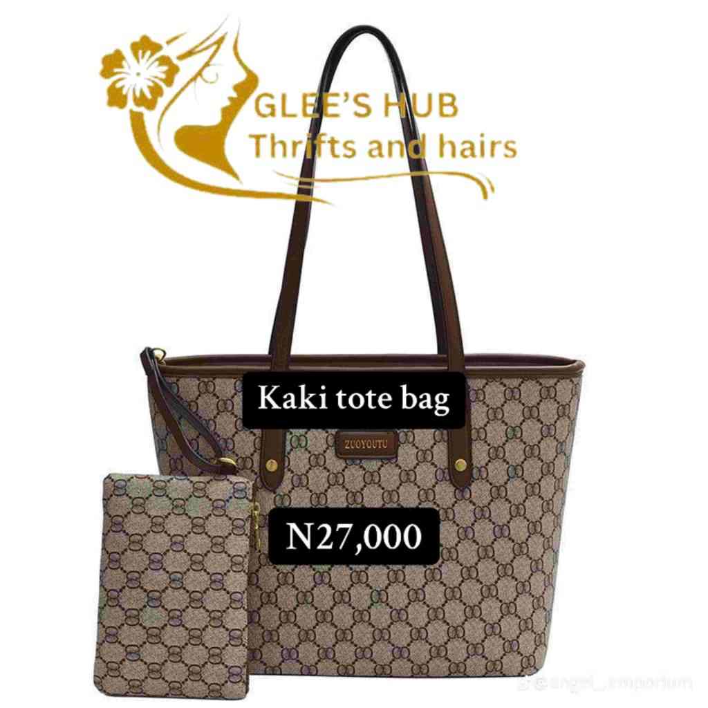 Kaki tote bag